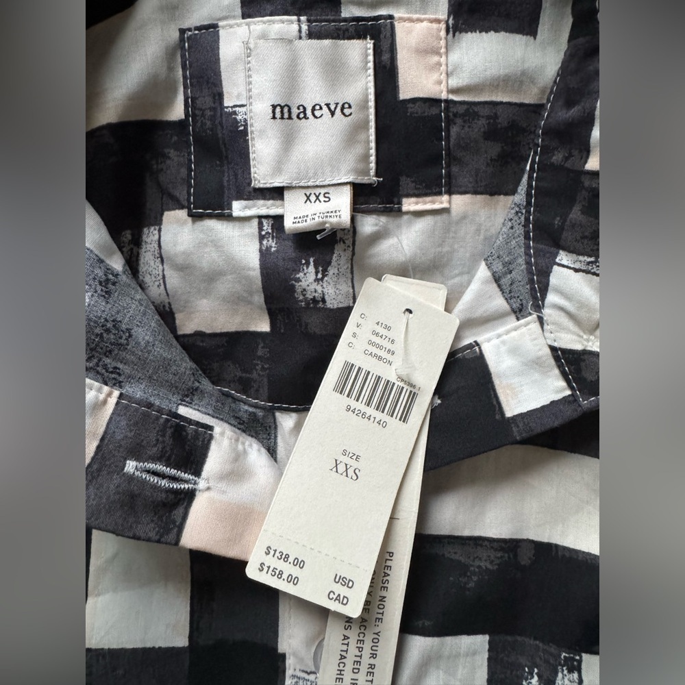 NWT Size XXS - The Bettina Shirt Dress by Maeve: Mini Edition - Picture 15 of 16